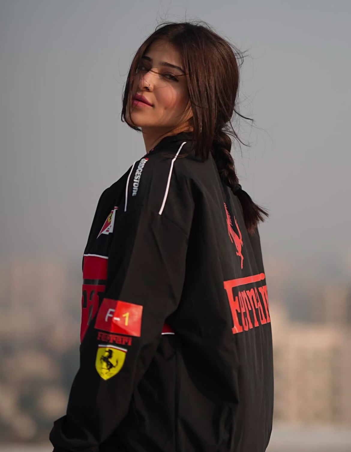 Ferrari F1 Racing Black Jacket