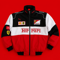 Ferrari F1 White Racer Jacket
