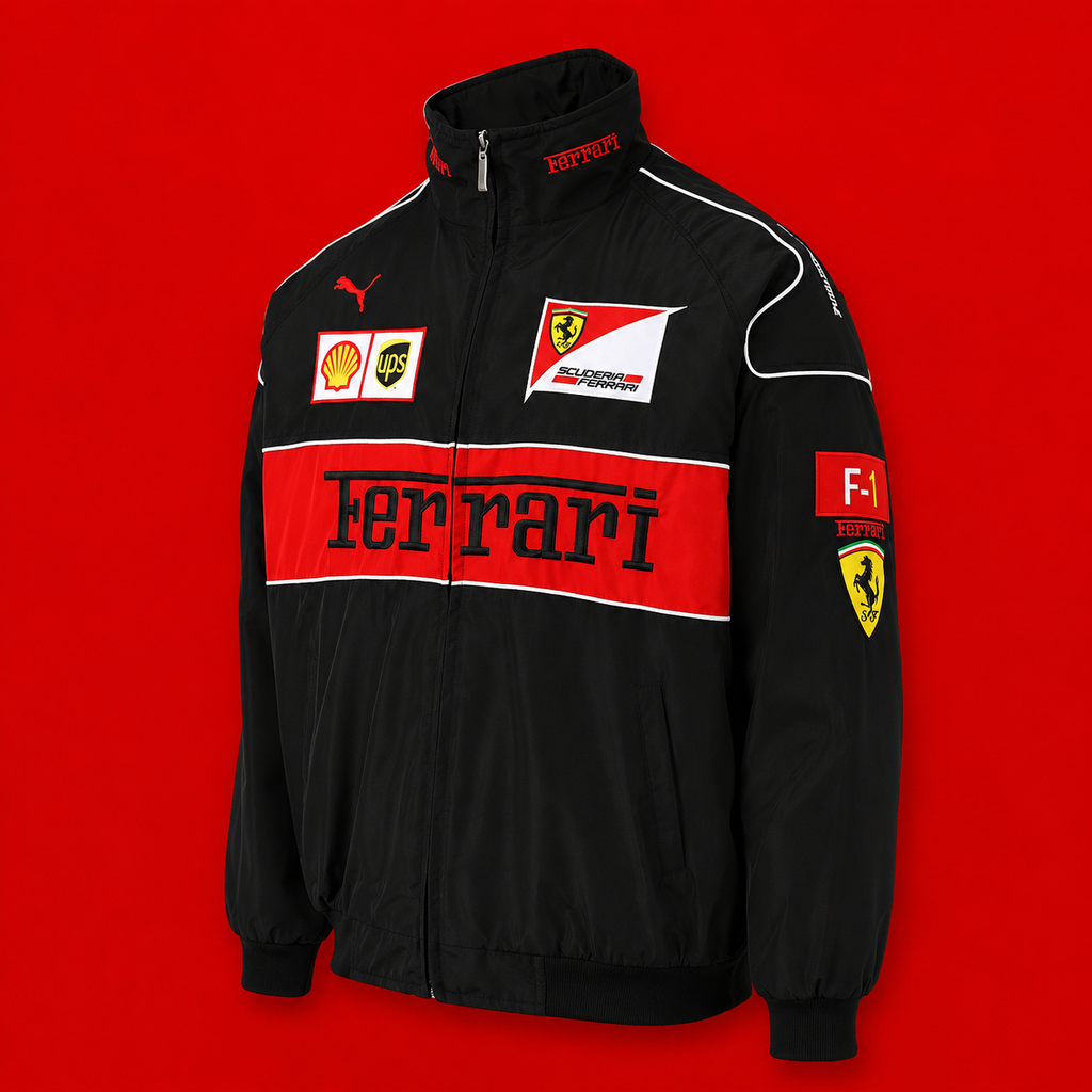 Ferrari F1 Racing Black Jacket