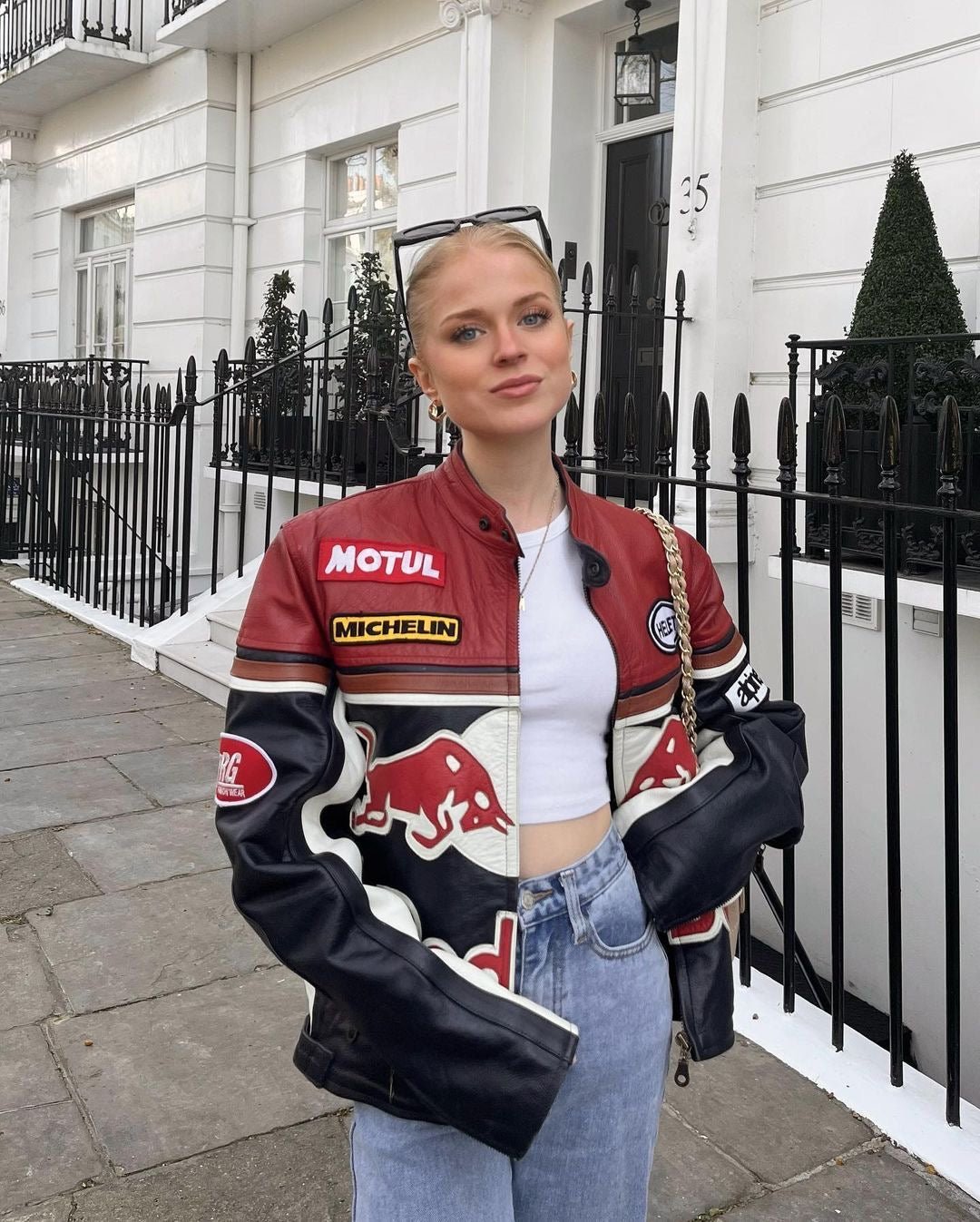 REDBULL LEATHER JACKET - Warmsouls